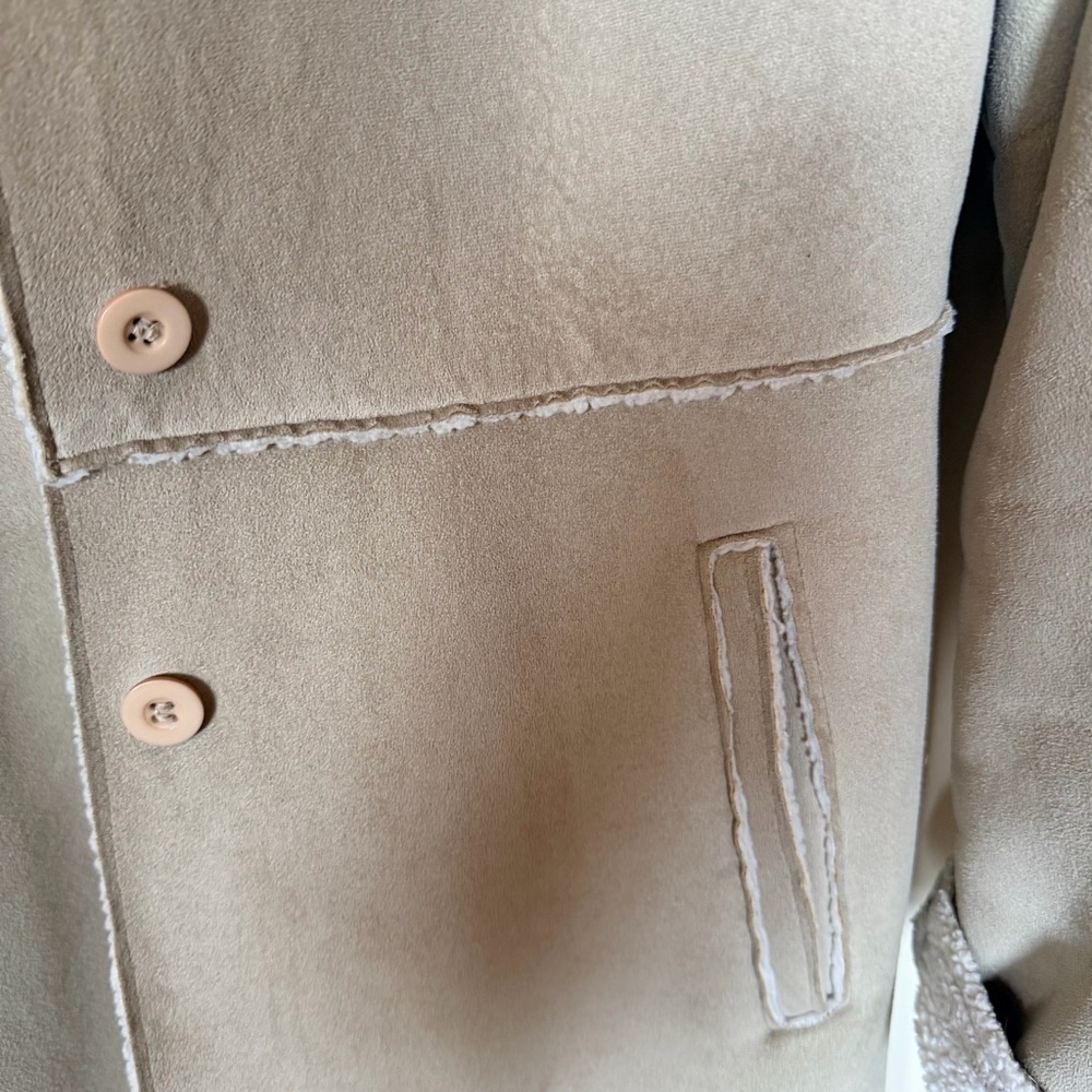 Vintage Y2K weathervane suede tan coat size S - Picture 2 of 4